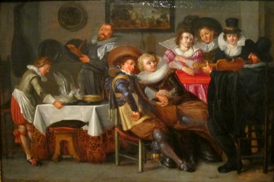 'Interior_with_Merry_Company',_19th_century_painting,_artist_unknown,_Honolulu_Museum_of_Art