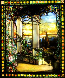 'Landscape_with_a_Greek_Temple'_by_Louis_Comfort_Tiffany,_c._1900,_Cleveland_Museum_of_Art