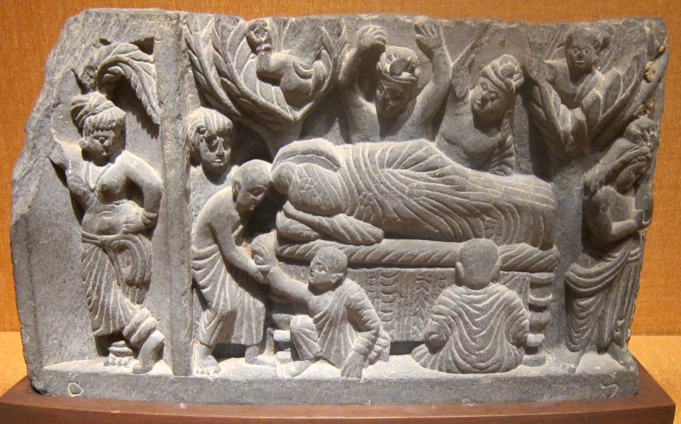 'Parinirvana',_India,_Gandhara,_c._100_CE,_stone,_Honolulu_Academy_of_Arts