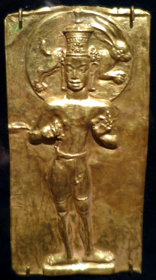 'Lunar_Deity',_Thailand,_7th_century,_gold_repoussé,_Norton_Simon_Museum