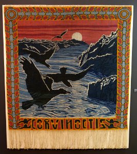 'Corvi_noctis'_tapestry,_designed_by_Walter_Leistikow,_maker_unknown,_c._1898,_wool_on_linen_warp_-_Bröhan_Museum,_Berlin_-_DSC04041