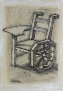 'Chair_Desk_with_Hexagonal_Wheel'_by_Camilo_Villalvilla