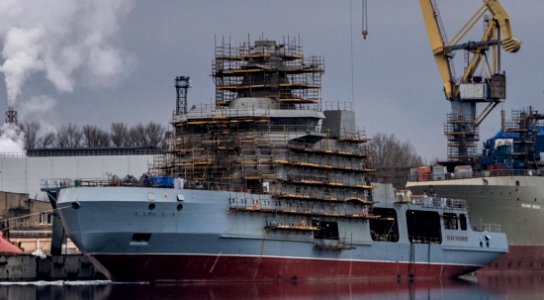 "Ivan_Papanin"_-_Project_23550_icebreaking_patrol_ship._March_2021._Admiralty_Shipyard,_St._Petersburg