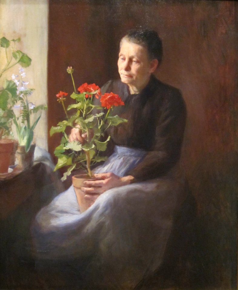 'Woman_with_Geraniums'_by_Caroline_A._Lord,_on_loan_to_the_Cincinnati_Art_Museum