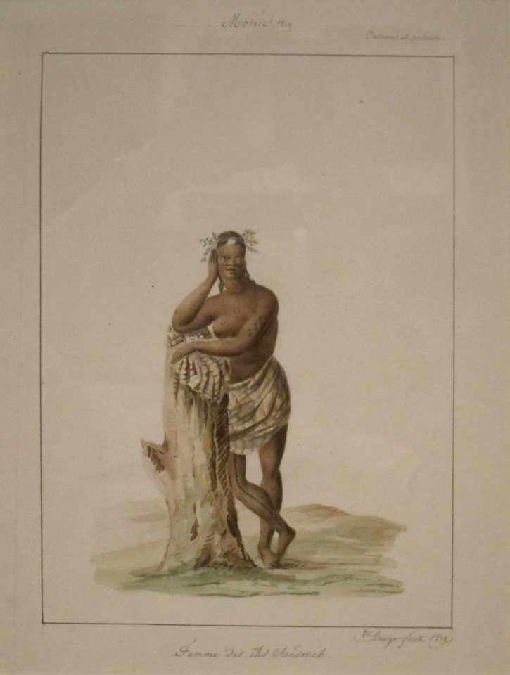 'Woman_of_the_Sandwich_Islands',_watercolor_by_Jacques_Arago,_Honolulu_Museum_of_Art