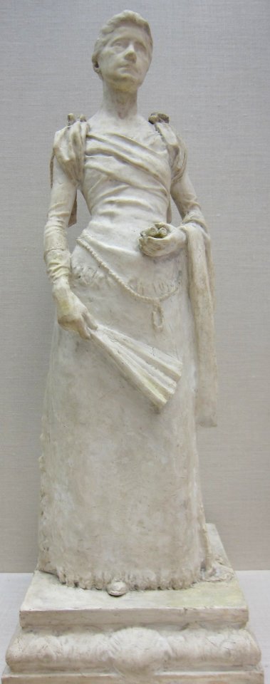 'Susan_Macdowell_Eakins',_plaster_sculpture_by_Samuel_Murray,_1894