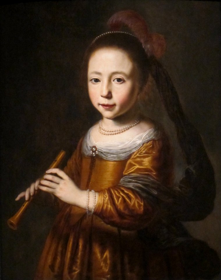 'Portrait_of_Elizabeth_Spiegel'_(The_Sense_of_Hearing)_by_Dirck_Dircksz._Santvoort,_1639