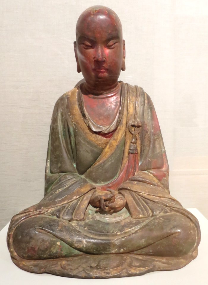 'Abbot'_by_Liu_Yun,_dry_lacquer,_dated_1099,_Honolulu_Museum_of_Art
