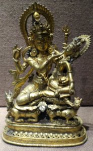 'Shiva_and_Parvati'_from_Nepal,_c._1700,_gilt_bronze,_Norton_Simon_Museum