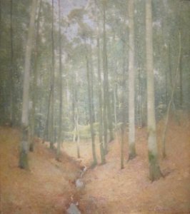 'Wood_Interior'_by_Emil_Carlsen,_c._1910