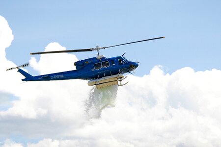 Emergency fire fighting aircraft photo
