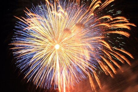 Explosion fireworks rocket light