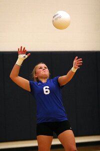 Female player ball photo