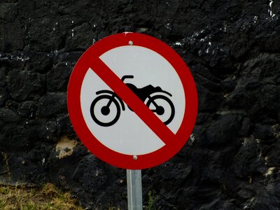 Forbidden vehicle roadsigns photo