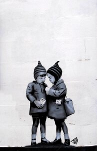 Weston-super-mare wall children