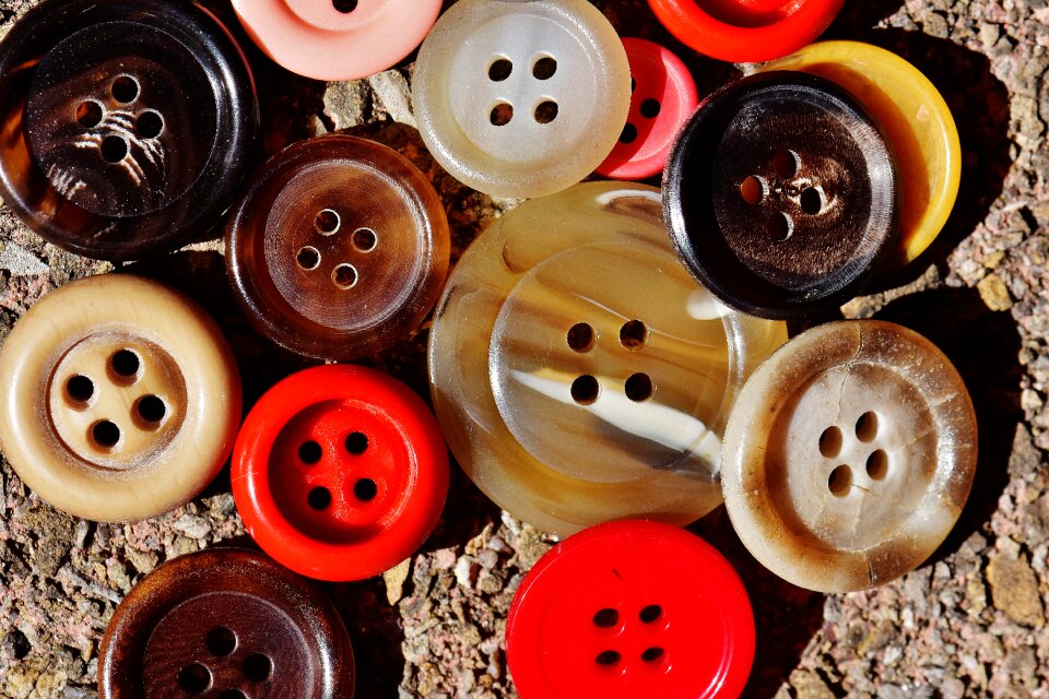 Close up button color