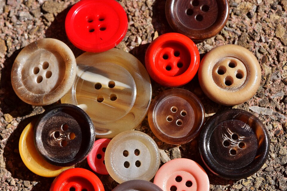 Close up button color