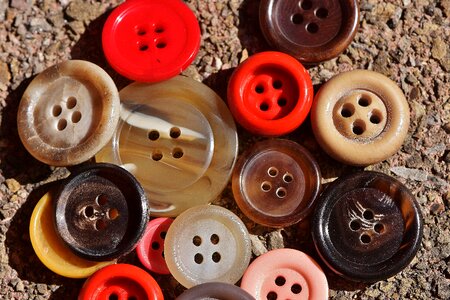 Close up button color