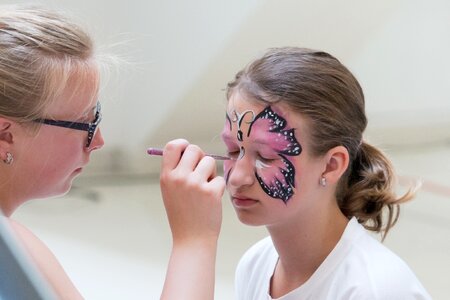 Face painting girl make-up photo