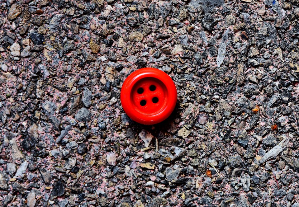 4 holes red close up