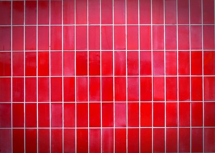 Red tiles pattern photo