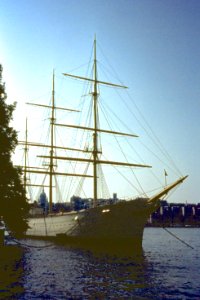 1972_Driemaster_AF_Chapman_bij_Skeppsholmen_Stockholm