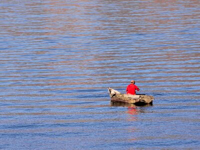 Solitude wooden boat boat photo