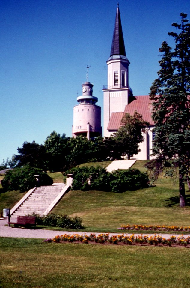 1973_Hanko_kerk_en_watertoren