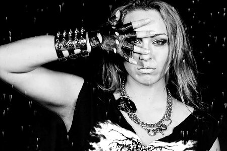 Style bw beautiful girl