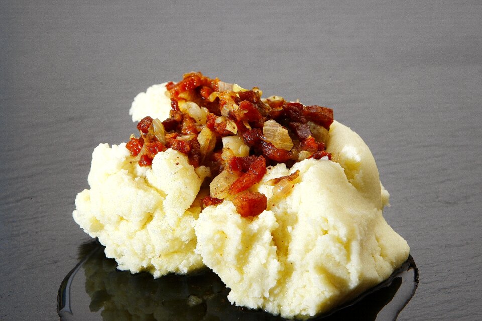 Bacon bacon cubes roasted bacon