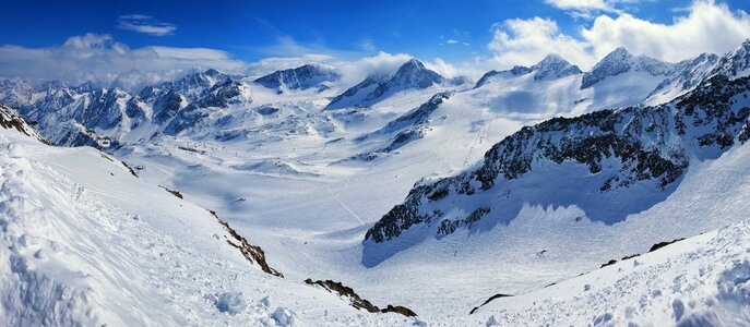 Alpine dream day winter sports photo