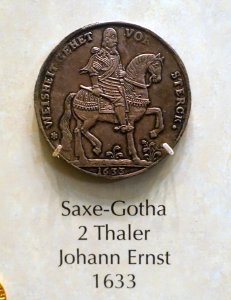2_Thaler,_Saxe-Gotha,_Johann_Ernst,_1633_-_National_Museum_of_American_History_-_DSC00270
