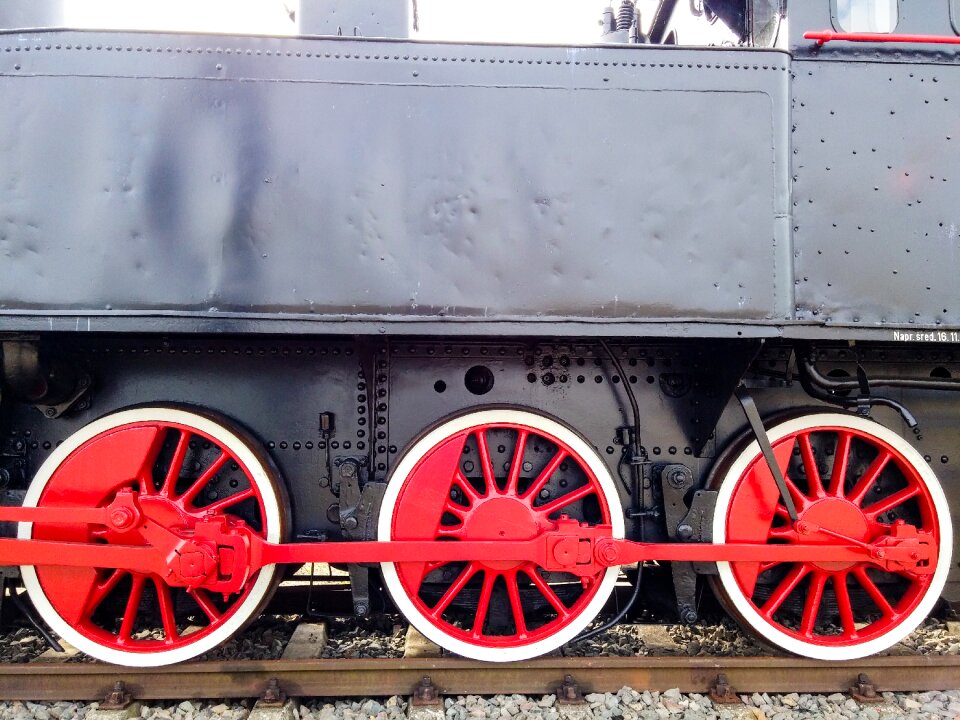 Rails railway steam locomotive