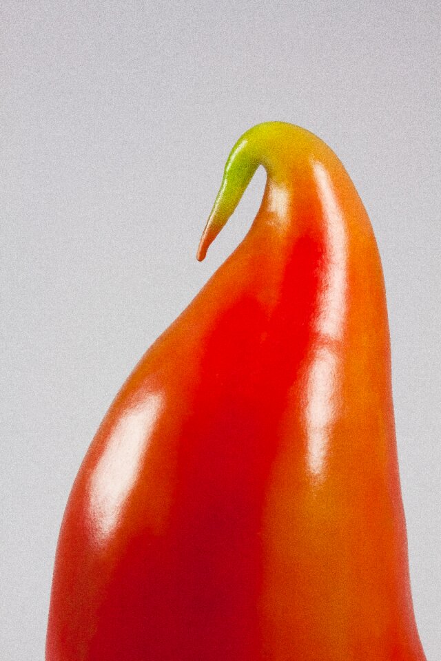 Sculpture pointed pepper orange