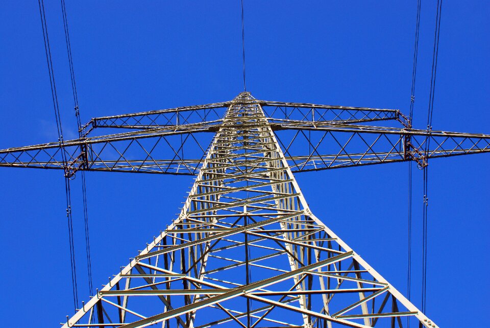 Power poles power line electricity photo