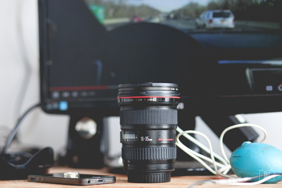 Canon lenses gray photography