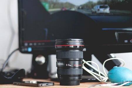 Canon lenses gray photography