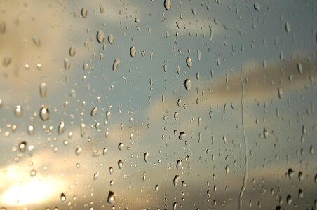 Drops wet raindrops photo