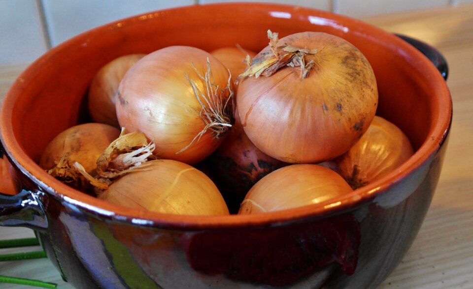 Cream onion cook fry food