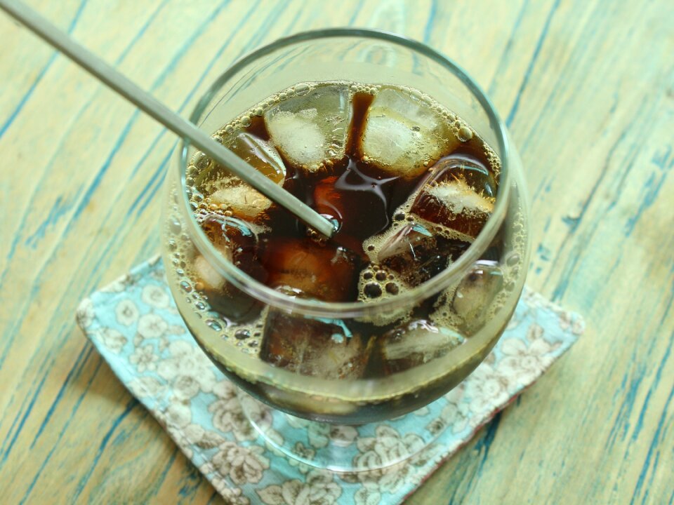 Ice drinking thirsty