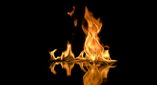 Burn hot flames photo