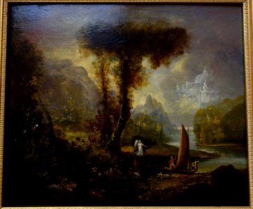 2._Youth,_The_Voyage_of_Life,_Four_Sketches,_by_Thomas_Cole,_c._1840,_oil_on_wood_-_Albany_Institute_of_History_and_Art_-_DSC08076
