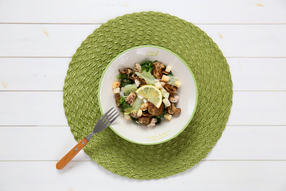 Mushroom salad breakfast salad