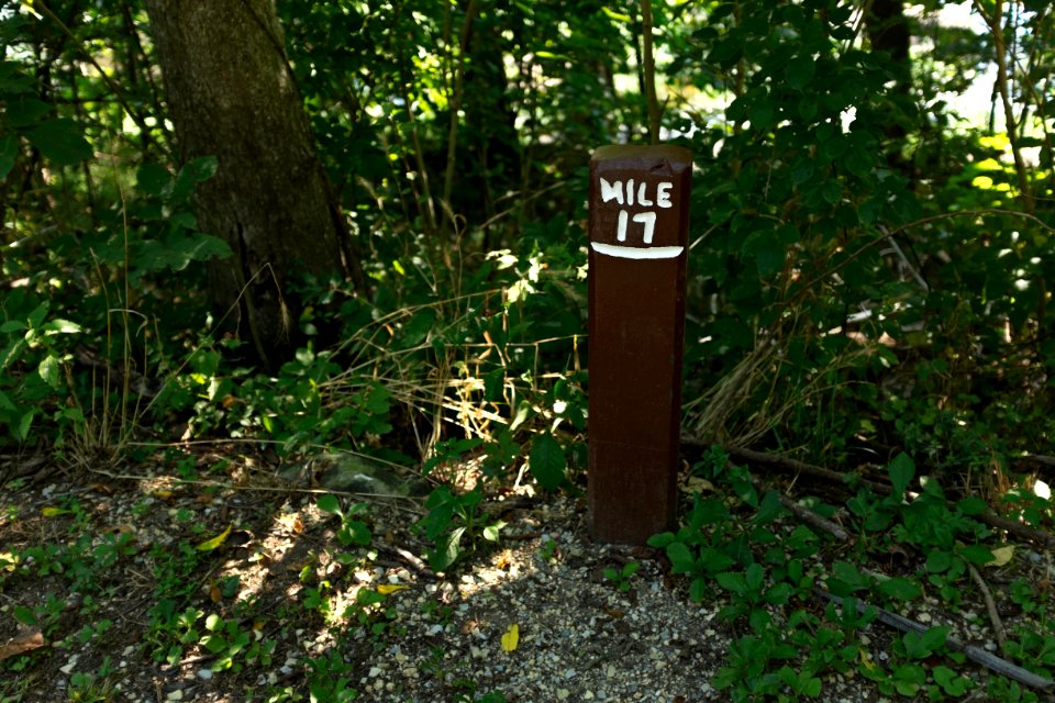 17_Mile_marker_with_broken_marker_on_C_and_O_Canal