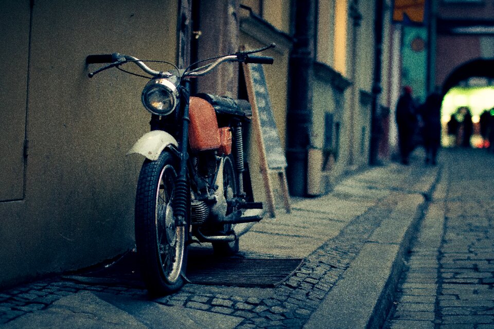 Old motorbike motorcycle