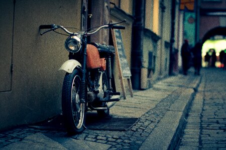 Old motorbike motorcycle