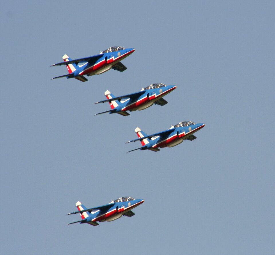 Patrol of france aerobatics blue