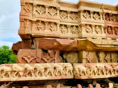 13th_century_Nandi_mandapa,_Ramappa_temples_complex,_Palampet_Telangana_India_-_15