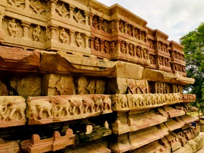 13th_century_Nandi_mandapa,_Ramappa_temples_complex,_Palampet_Telangana_India_-_16