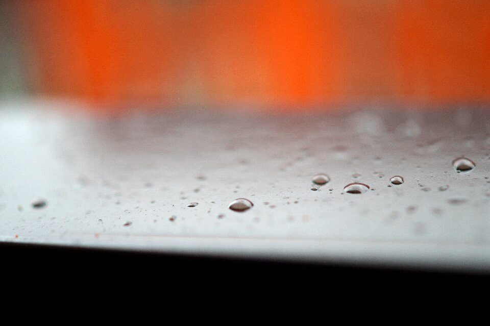 Macro rain raindrops